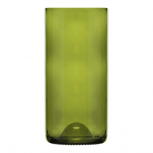 Libbey 97284 16 oz. Customizable Green Repurposed Wine Bottle Tumbler - 12/Case
