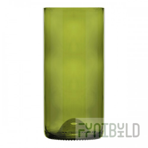 Libbey 97284 16 oz. Customizable Green Repurposed Wine Bottle Tumbler - 12/Case