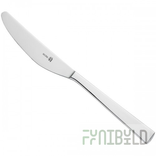Sola the Netherlands Eclipse 9 3/8 18/10 Stainless Steel Extra Heavy Weight Table Knife - 12/Case