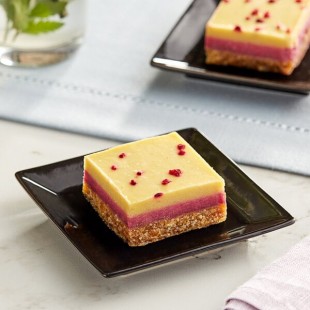Nats Rawline Plant-Based Vegan Passion Fruit and Raspberry Raw Cake Square 2.3 oz. - 12/Case Nats Rawline Plant-Based Vegan Passion Fruit and Raspberry Raw Cake Square 2.3 oz. - 12/Case