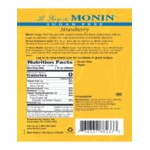 Monin Sugar-Free Strawberry Flavoring / Fruit Syrup 750 mL