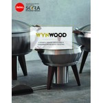 Spring USA Wynwood by Skyra 9 Qt. Stainless Steel Induction Serving Dish with Faux Wood Accents SK-14503180
