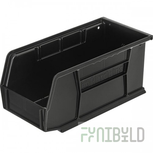 Carlisle 381101LG 3.5 Qt. Black Condiment Bin for Carlisle 381206LG and 381109LG 3-Tier Racks - 11