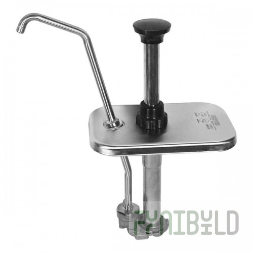 Server 1 oz. Stainless Steel Drop-In Fountainette Pump with Lid for Standard 2 Qt. Fountain Jar