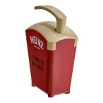 Heinz Keystone 1.5 Gallon Brown Plastic Countertop Barbeque Pump Dispenser