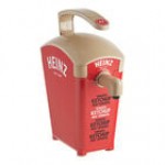 Heinz Keystone 1.5 Gallon Brown Plastic Countertop Barbeque Pump Dispenser