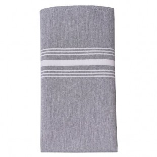 Snap Drape 54251822NH014 Black Chambray Striped Cloth Napkins, 18 Snap Drape 54251822NH014 Black Chambray Striped Cloth Napkins, 18