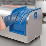 Edlund 401-230V Electric Knife Sharpener with Guides and Pressure Sensitive Motor - 230V