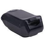 San Jamar H5005TBK Fullfold Venue Countertop Napkin Dispenser with Control Face - Black Pearl