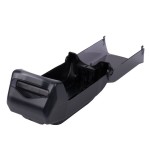 San Jamar H5005TBK Fullfold Venue Countertop Napkin Dispenser with Control Face - Black Pearl