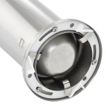 Vollrath CADJ-1 Stainless Steel In-Counter 4 - 12 oz. Cup Dispenser