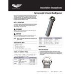 Vollrath CADJ-1 Stainless Steel In-Counter 4 - 12 oz. Cup Dispenser