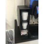 San Jamar L2203 Black 3-Compartment Vertical Countertop Lid Organizer with Straw Bin San Jamar L2203 Black 3-Compartment Vertical Countertop Lid Organizer with Straw Bin