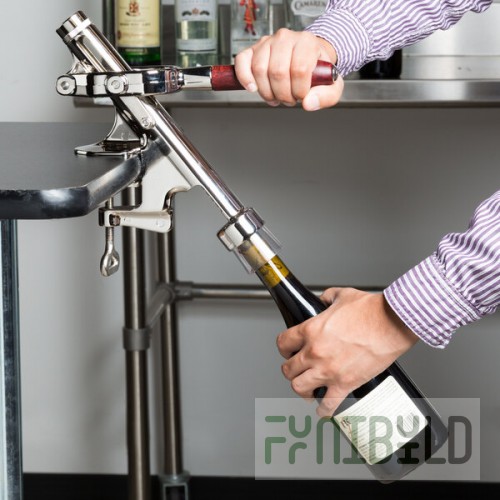 Franmara 4021 Cedon Nickel-Plated Counter Mount Wine Bottle Opener