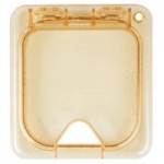 Carlisle 3088513 StorPlus 1/6 Size Amber High Heat Plastic Food Pan - 6