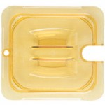 Carlisle 3088513 StorPlus 1/6 Size Amber High Heat Plastic Food Pan - 6