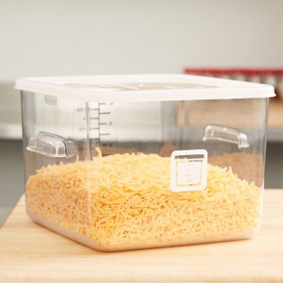 Rubbermaid® 12, 18, and 22 Qt. White Square Polyethylene Food Storage Container Lid Rubbermaid® 12, 18, and 22 Qt. White Square Polyethylene Food Storage Container Lid