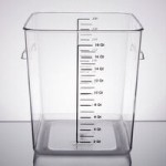 Rubbermaid® 12, 18, and 22 Qt. White Square Polyethylene Food Storage Container Lid Rubbermaid® 12, 18, and 22 Qt. White Square Polyethylene Food Storage Container Lid