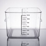 Rubbermaid® 12, 18, and 22 Qt. White Square Polyethylene Food Storage Container Lid Rubbermaid® 12, 18, and 22 Qt. White Square Polyethylene Food Storage Container Lid