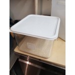 Rubbermaid® 12, 18, and 22 Qt. White Square Polyethylene Food Storage Container Lid Rubbermaid® 12, 18, and 22 Qt. White Square Polyethylene Food Storage Container Lid