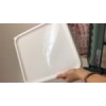Rubbermaid® 12, 18, and 22 Qt. White Square Polyethylene Food Storage Container Lid Rubbermaid® 12, 18, and 22 Qt. White Square Polyethylene Food Storage Container Lid