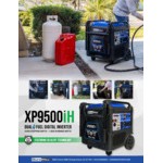 DuroMax XP9500IH iH Series 459 CC Dual Fuel Inverter Portable Generator with CO Alert - 9,500W, 120/240V