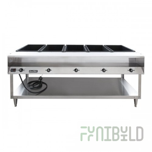 Scratch and Dent Vollrath 38119 ServeWell® Electric Five Pan Hot Food Table 208/240V - Sealed Well