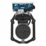 Waring WWHD500 Non-Stick Belgian Waffle Maker with Heavy-Duty Cast Iron Guardrails and 360-Degree Rotation - 120V, 1,600W