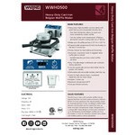 Waring WWHD500 Non-Stick Belgian Waffle Maker with Heavy-Duty Cast Iron Guardrails and 360-Degree Rotation - 120V, 1,600W