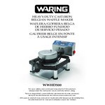 Waring WWHD500 Non-Stick Belgian Waffle Maker with Heavy-Duty Cast Iron Guardrails and 360-Degree Rotation - 120V, 1,600W