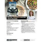 Waring WWHD500 Non-Stick Belgian Waffle Maker with Heavy-Duty Cast Iron Guardrails and 360-Degree Rotation - 120V, 1,600W