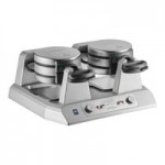 Waring WWHD500 Non-Stick Belgian Waffle Maker with Heavy-Duty Cast Iron Guardrails and 360-Degree Rotation - 120V, 1,600W