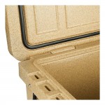 CaterGator CG45SPBW Beige 45 Qt. Mobile Rotomolded Outdoor Cooler / Ice Chest