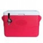 Micro Matic CB281R Red 1 Faucet 28 Qt. Insulated Jockey Box with 50 ft. Coil