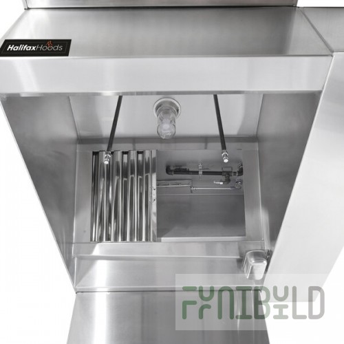 Halifax BRPHO1048 Type 1 Commercial Kitchen Hood with BRP Makeup Air (Hood Only) - 10' x 48