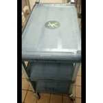Rubbermaid® FG409100GRAY Xtra Gray 300 lb. Three Shelf Utility Cart / Bus Cart 40 Rubbermaid® FG409100GRAY Xtra Gray 300 lb. Three Shelf Utility Cart / Bus Cart 40