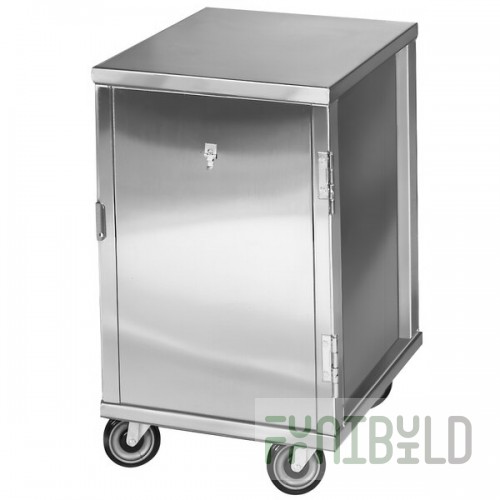 Channel 56C 20 Pan End Load Enclosed Non-Insulated Aluminum Bun / Sheet Pan Rack - Assembled
