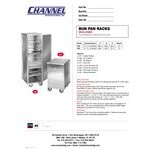 Channel 56C 20 Pan End Load Enclosed Non-Insulated Aluminum Bun / Sheet Pan Rack - Assembled Channel 56C 20 Pan End Load Enclosed Non-Insulated Aluminum Bun / Sheet Pan Rack - Assembled