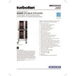Moffat E32D5/2 Turbofan Double Deck Full Size Electric Digital Convection Oven with Steam Injection and Stainless Steel Stand - 208V, 1 Phase, 11.6 kW