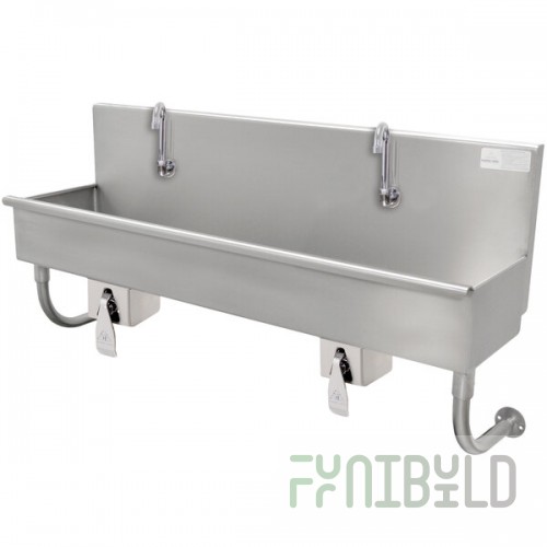Advance Tabco 19-18-80KV 16-Gauge Multi-Station Hand Sink with 8