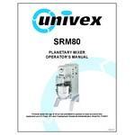 Univex SRM80+ 80 Qt. Planetary Floor Mixer with #12 PTO Hub, Guard, and Standard Accessories - 208-240V, 3 hp