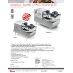 Sirman 40793058 Katana 6 10 lb. Buffalo Chopper Food Processor - 1 hp