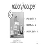 Robot Coupe R401B 4.7 Qt. / 4.5 Liter Stainless Steel Batch Bowl Food Processor - 1 1/2 hp Robot Coupe R401B 4.7 Qt. / 4.5 Liter Stainless Steel Batch Bowl Food Processor - 1 1/2 hp