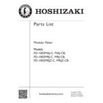 Hoshizaki FD-1002MRJZ-C Slim-Line Dispenser Series 22 Hoshizaki FD-1002MRJZ-C Slim-Line Dispenser Series 22