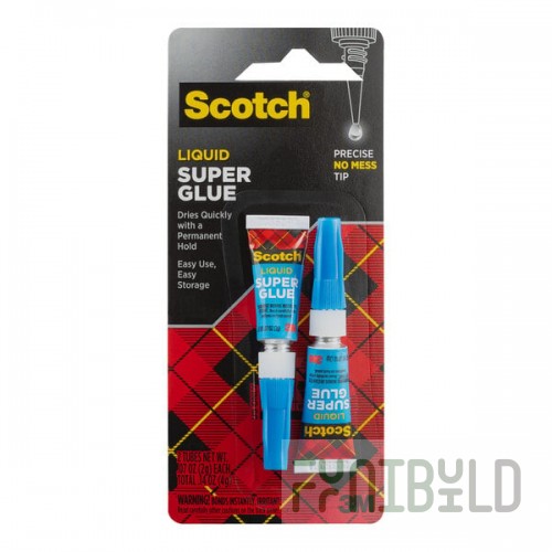 3M ScotchTM 0.07 oz. Liquid Super Glue 7000047659 - 2/Pack