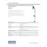 Hughes Floor-Mount Unheated Combination Safety Shower and Eye / Face Wash Station with Closed Bowl and Top Water Inlet 18G45GT