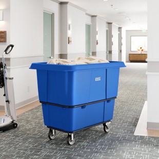 Lavex 16 Cubic Foot Blue Leakproof Cube Truck (1000 lb. Capacity) Lavex 16 Cubic Foot Blue Leakproof Cube Truck (1000 lb. Capacity)