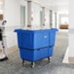 Lavex 16 Cubic Foot Blue Leakproof Cube Truck (1000 lb. Capacity) Lavex 16 Cubic Foot Blue Leakproof Cube Truck (1000 lb. Capacity)