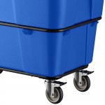 Lavex 16 Cubic Foot Blue Leakproof Cube Truck (1000 lb. Capacity) Lavex 16 Cubic Foot Blue Leakproof Cube Truck (1000 lb. Capacity)