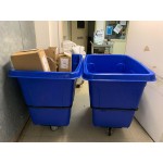 Lavex 16 Cubic Foot Blue Leakproof Cube Truck (1000 lb. Capacity) Lavex 16 Cubic Foot Blue Leakproof Cube Truck (1000 lb. Capacity)